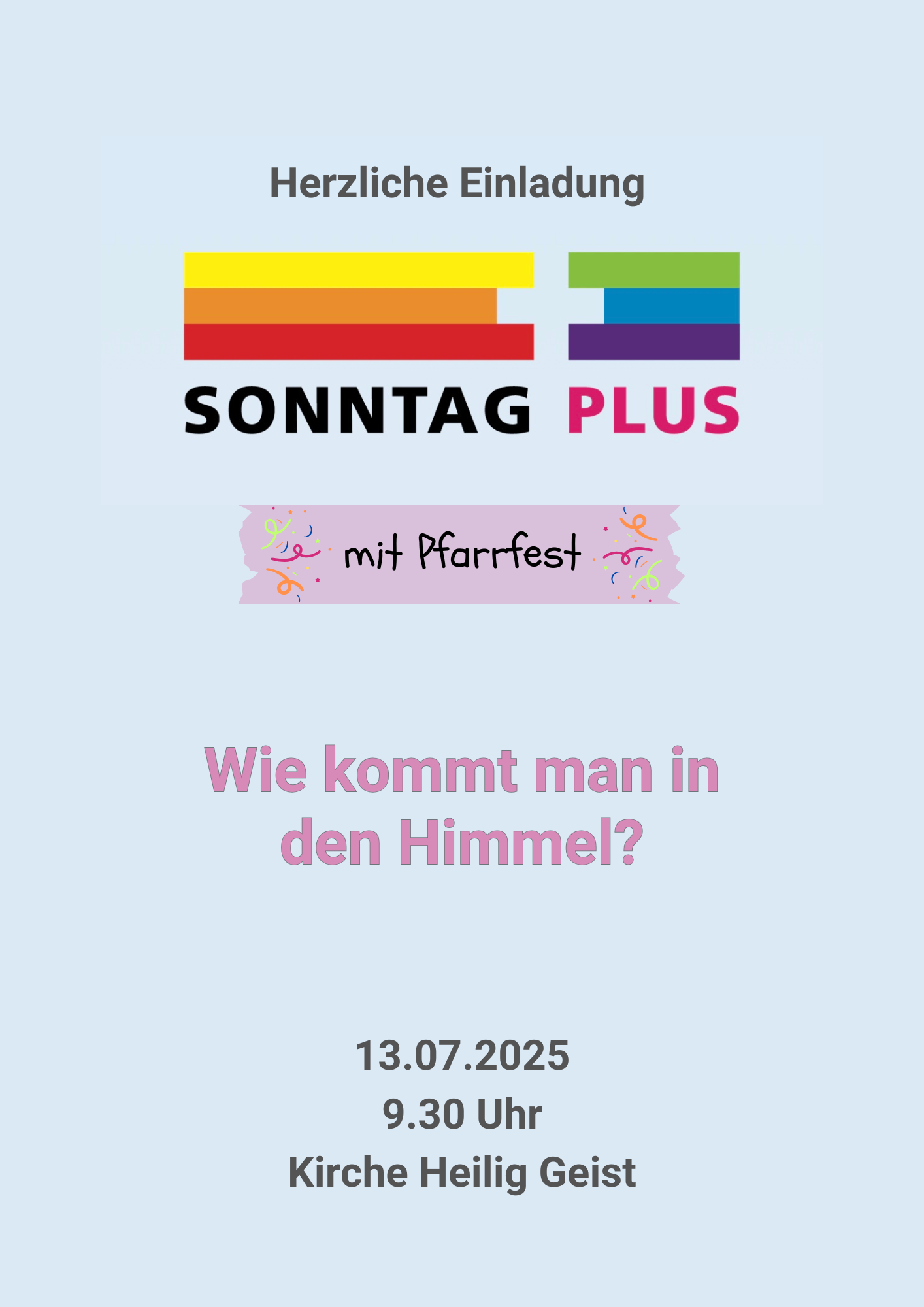 SonntagPLUS Juli